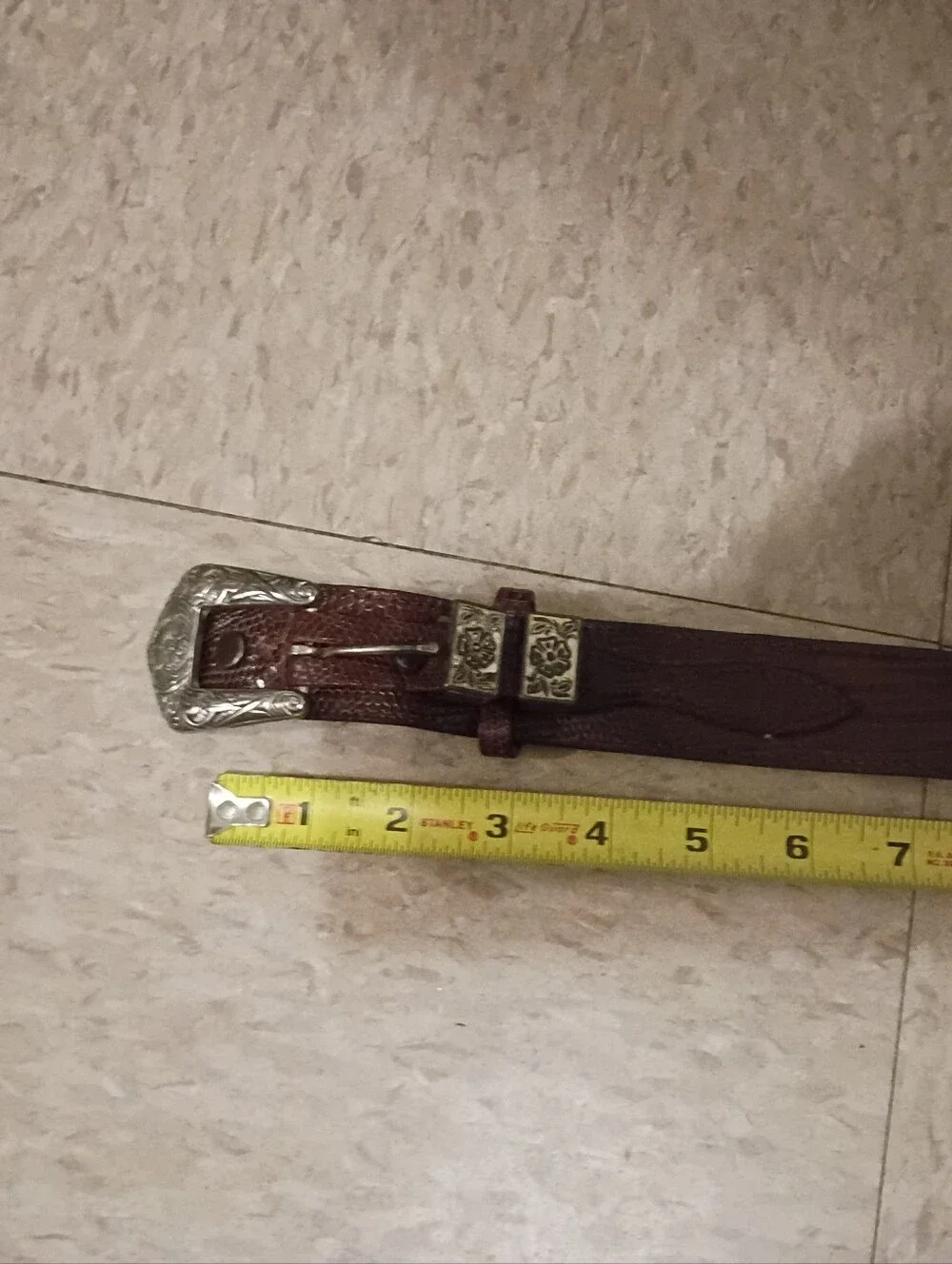 Justin | Men’s Genuine Lizard Mens Vintage Belt Size 40